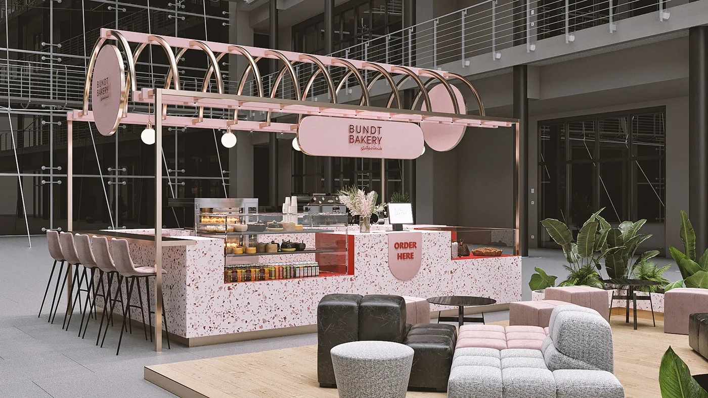 Mobilier comercial - personalizat mall brutarie - patiserie